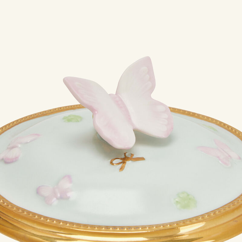 villari butterfly trinket box blue