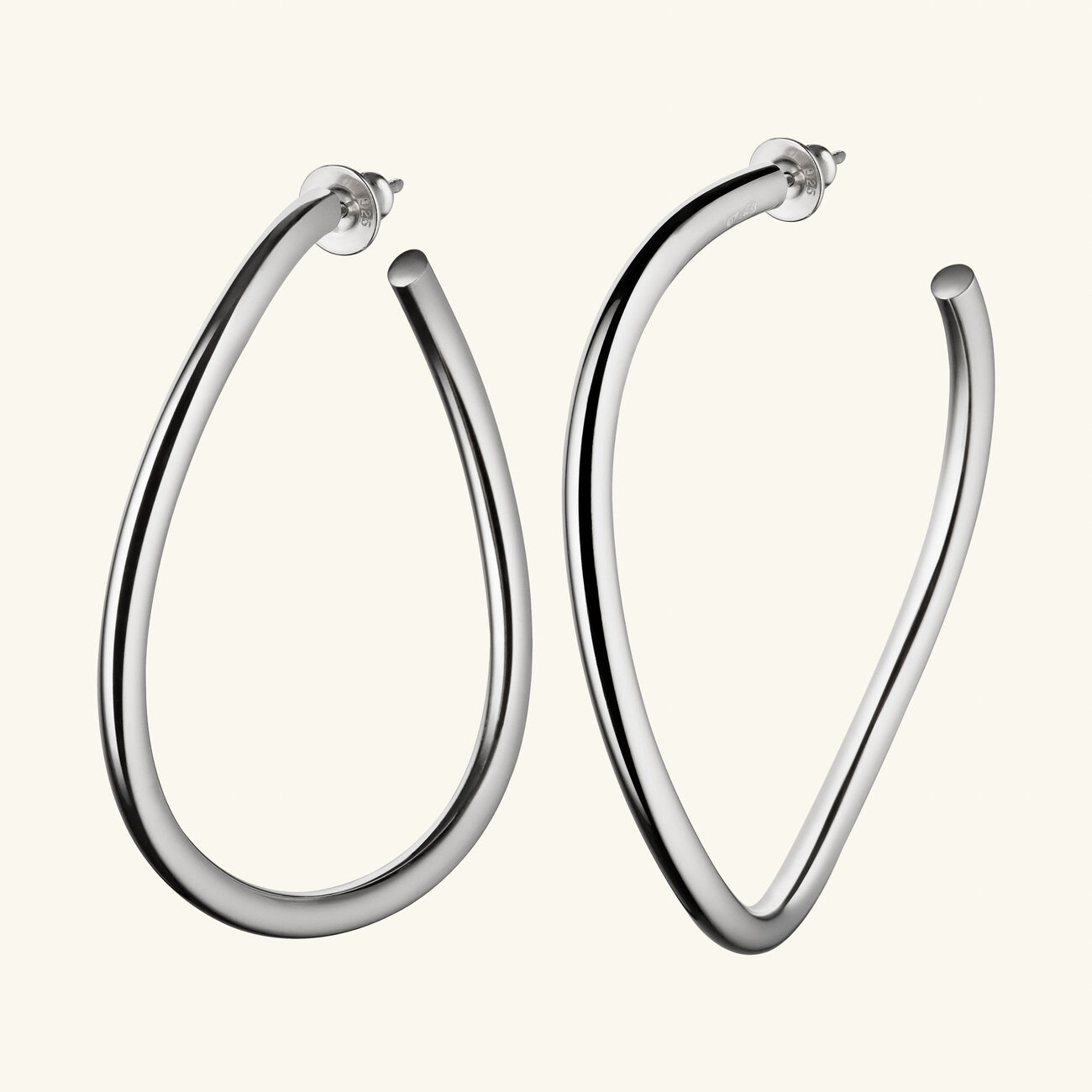 idole de christofle large hoop earrings sterling silver