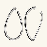 idole de christofle large hoop earrings sterling silver