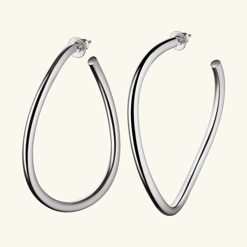 idole de christofle large hoop earrings sterling silver