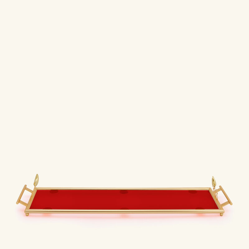 Extravaganza Serving Tray Rectangular Large Red villari extravaganza serving tray rectangular large red