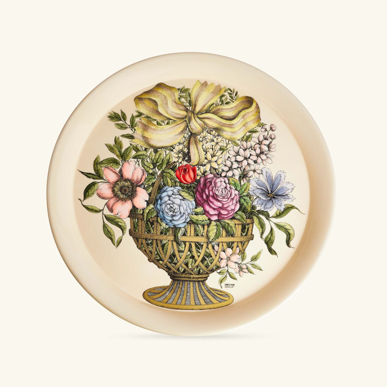 Cesto D'Oro no.574 Tray Round Large fornasetti cesto d oro no 574 tray round large