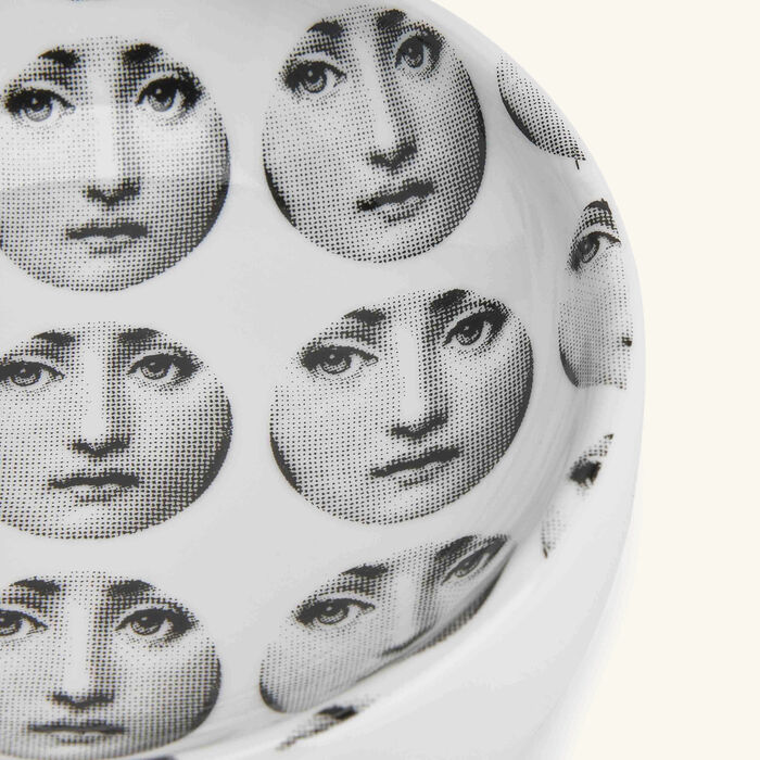 fornasetti tema e variazioni no 197 ashtray round small white