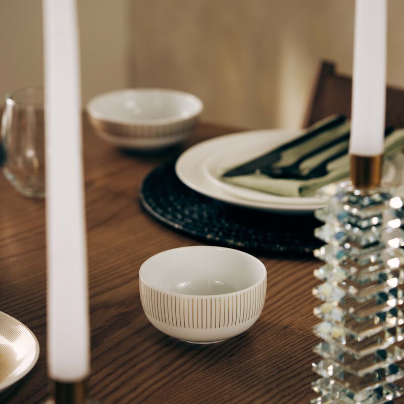 bernardaud sol serving bowl gold 12cm