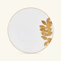 bernardaud vegetal or coffee cup saucer gold