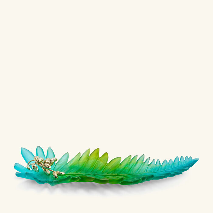 daum palm beach centerpiece blue limited edition