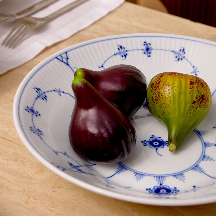 royal copenhagen blue fluted plain soup plate white 24cm