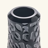 lalique panth re vase small black