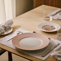 Ecume Charger Plate Round Pink 29cm bernardaud ecume charger plate round pink 29cm