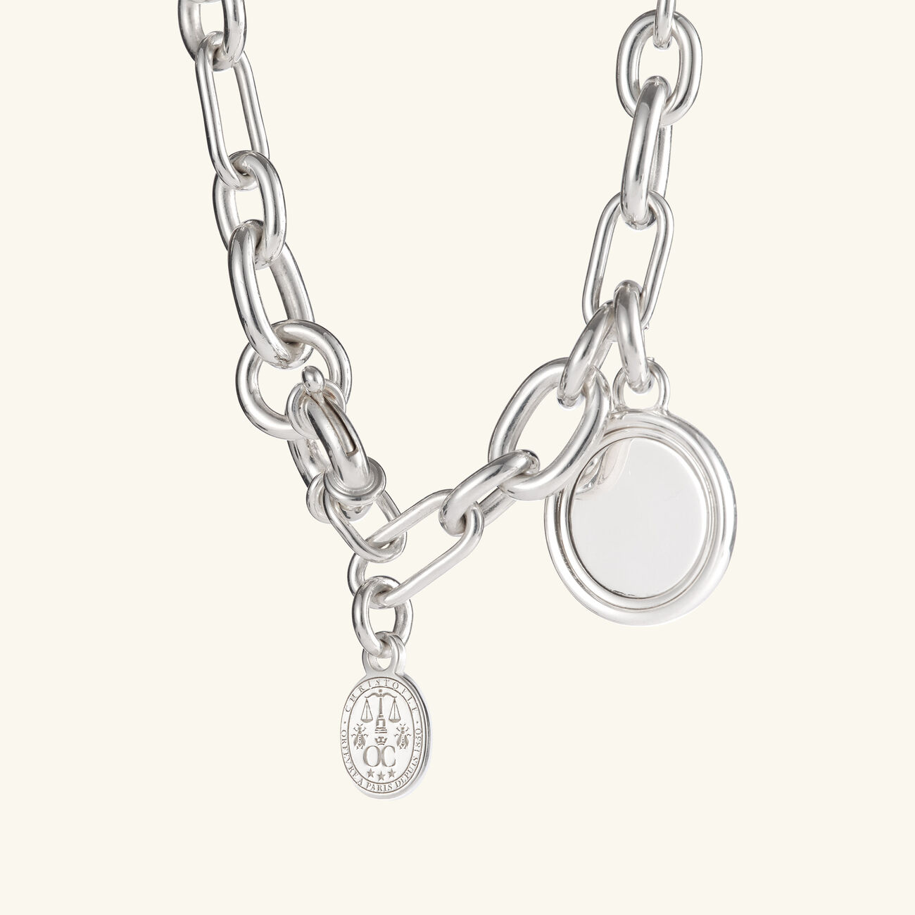 christofle chri chri albi medal sterling silver