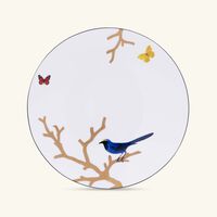 bernardaud aux oiseaux dinner plate round gold 26cm