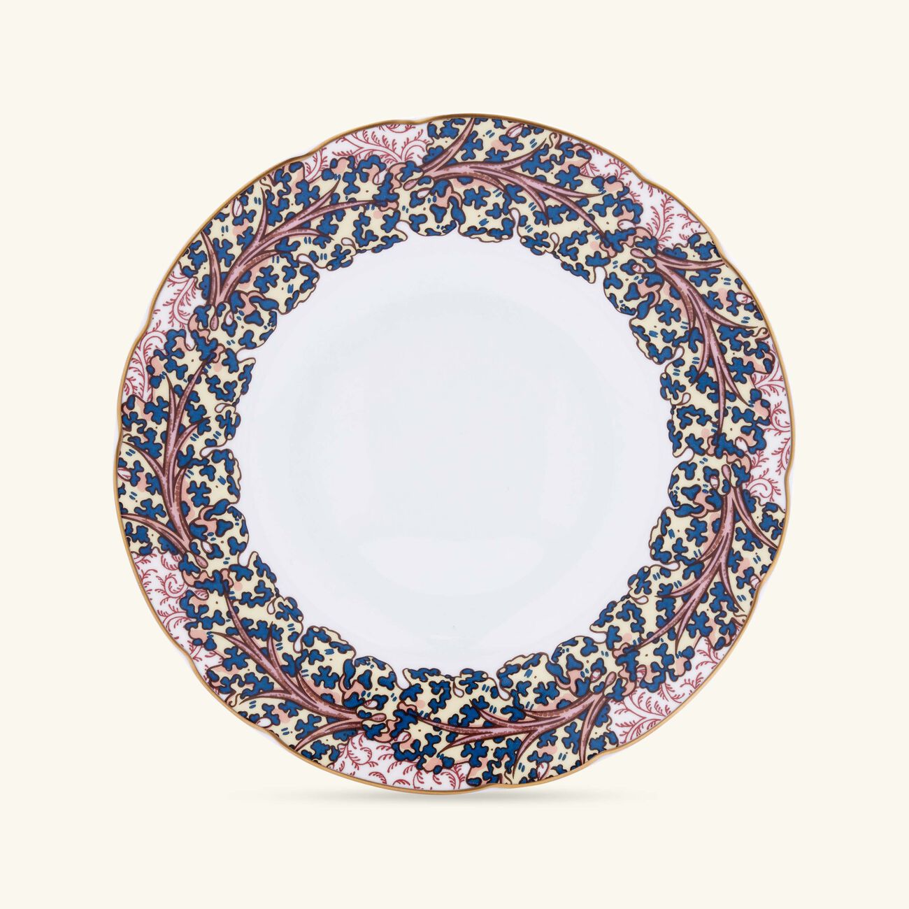 bernardaud collection braqueni soup plate round red 23cm