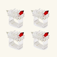 kim seybert zenith napkin ring set of 4