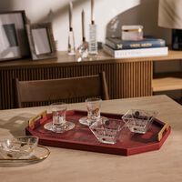 دملاج طقم حياة المؤلف من 4 أوعية باللون الذهبي 11 سم