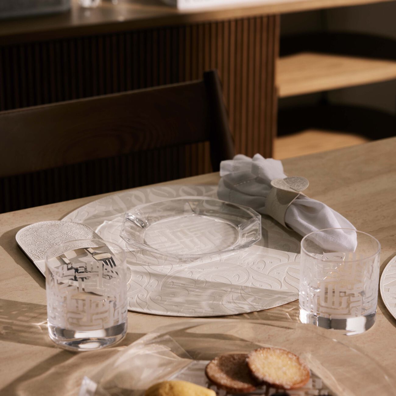 dimlaj nagham table acessories silver set of 6