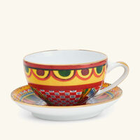 dolce gabbana casa carretto tea set pattern