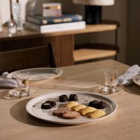 dimlaj hayat serving platter round gold 32cm