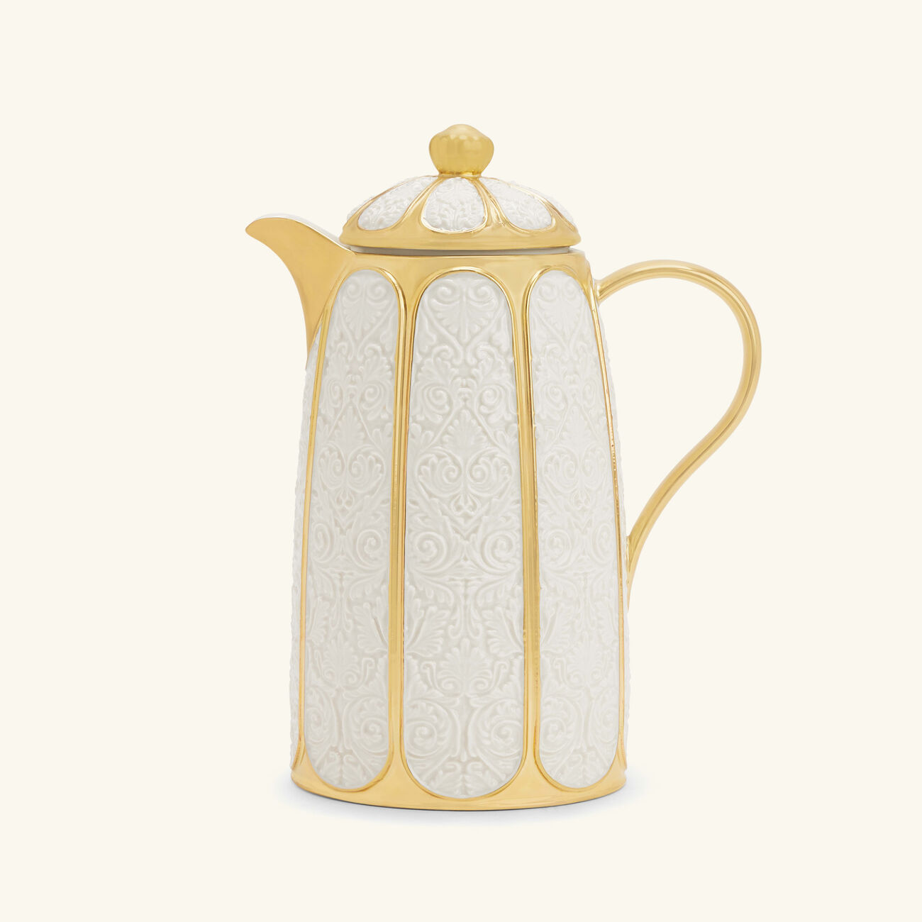 villari amour coffee tea pot white