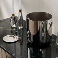 christofle vertigo bottle coaster silver plated