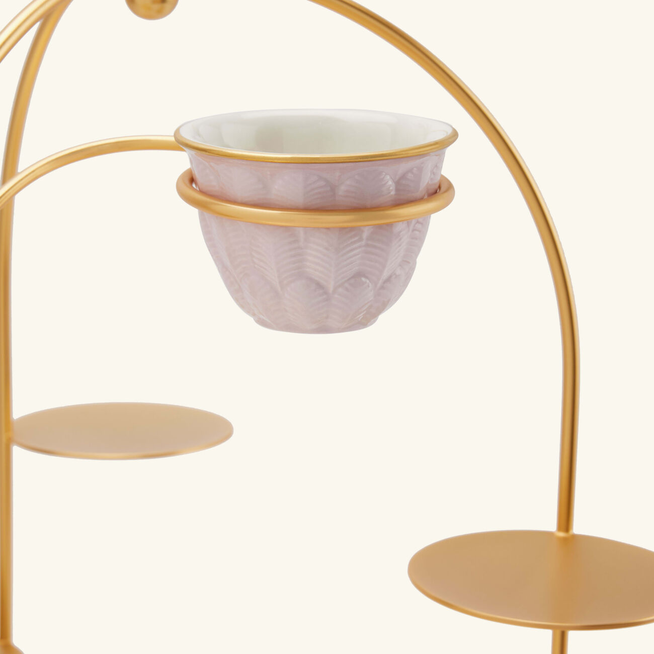 فيلاري قاعدة المعجنات وحامل فناجين القهوة بيكوك إكسترافاجانزا باللون الذهبي