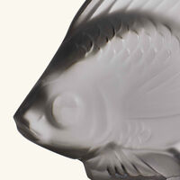 lalique fish figurine mini grey