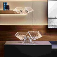 mario cioni c crystal pyramidion centerpiece clear