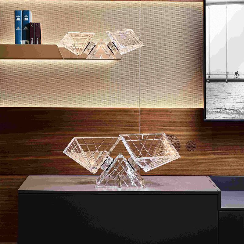 mario cioni c crystal pyramidion centerpiece clear