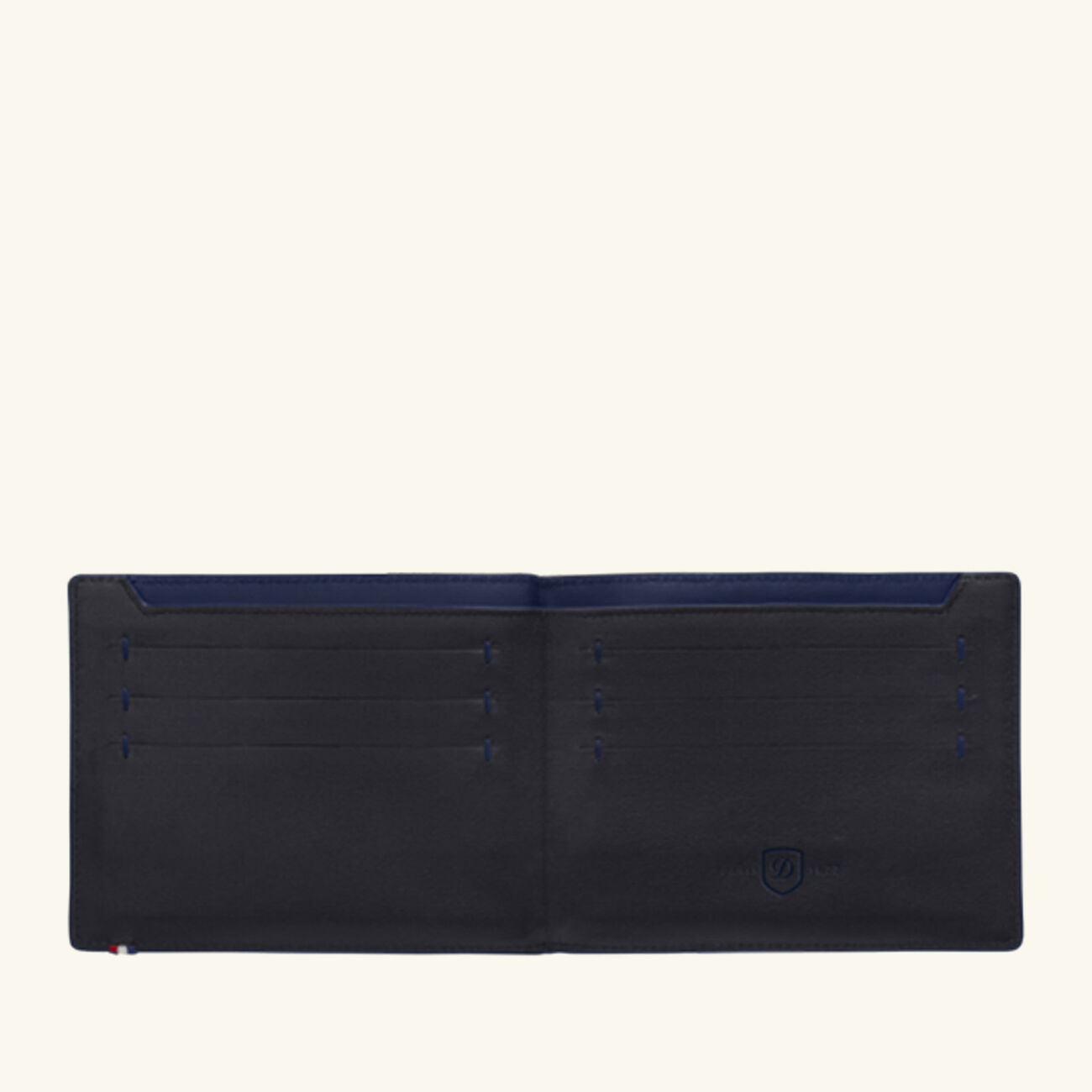 Line D Slim Wallet Blue st dupont line d slim wallet blue