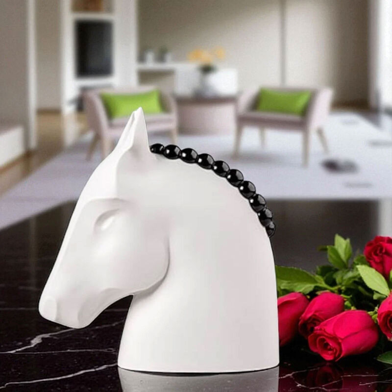 lladro horse vase medium white