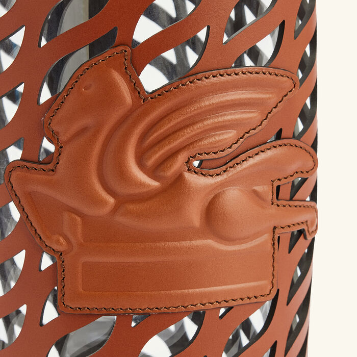 etro drill vase medium brown