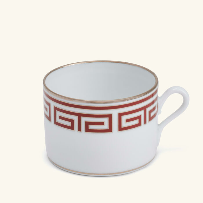 Labirinto Tea Cup Red ginori 1735 labirinto tea cup red
