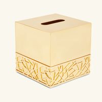 villari hiroito tissue box gold