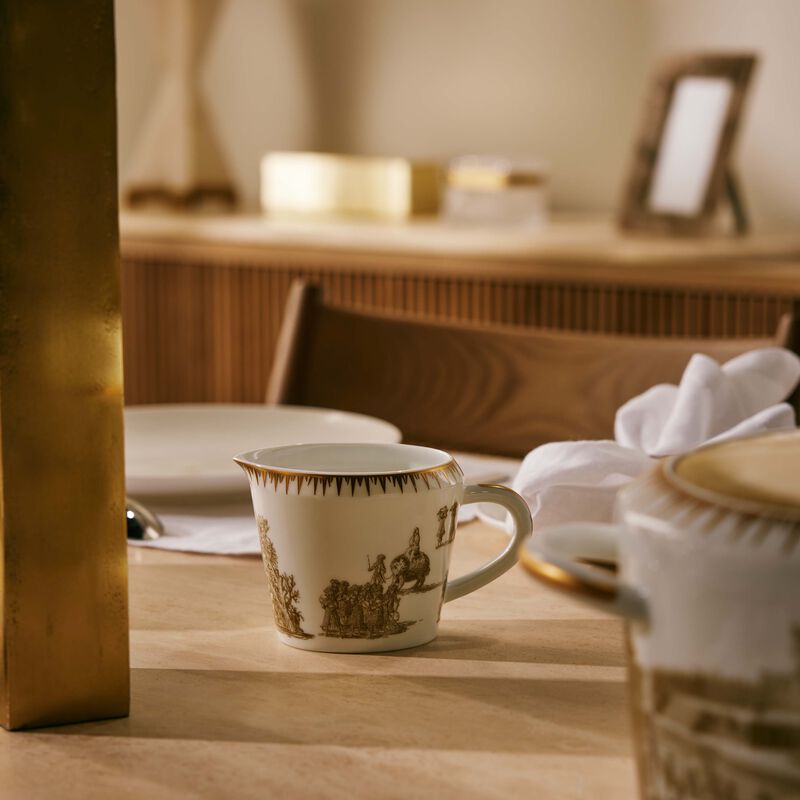 bernardaud versailles enchante milk pitcher gold