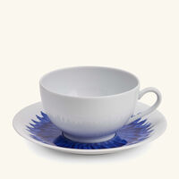 bernardaud in bloom serving platter oval blue 23cm
