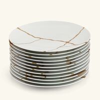 Kintsugi Dinner Plate Round White Set Of 12 bernardaud kintsugi dinner plate round white set of 12