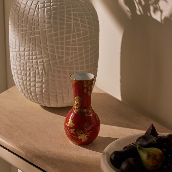 ginori 1735 oriente italiano tulip vase small red