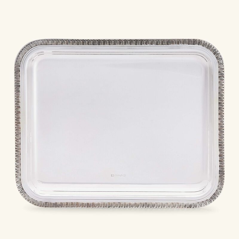 christofle malmaison serving tray rectangular small silver plated 20cm