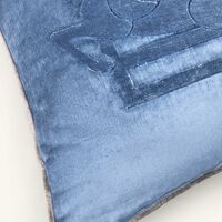 etro pegaso embroided cushion blue