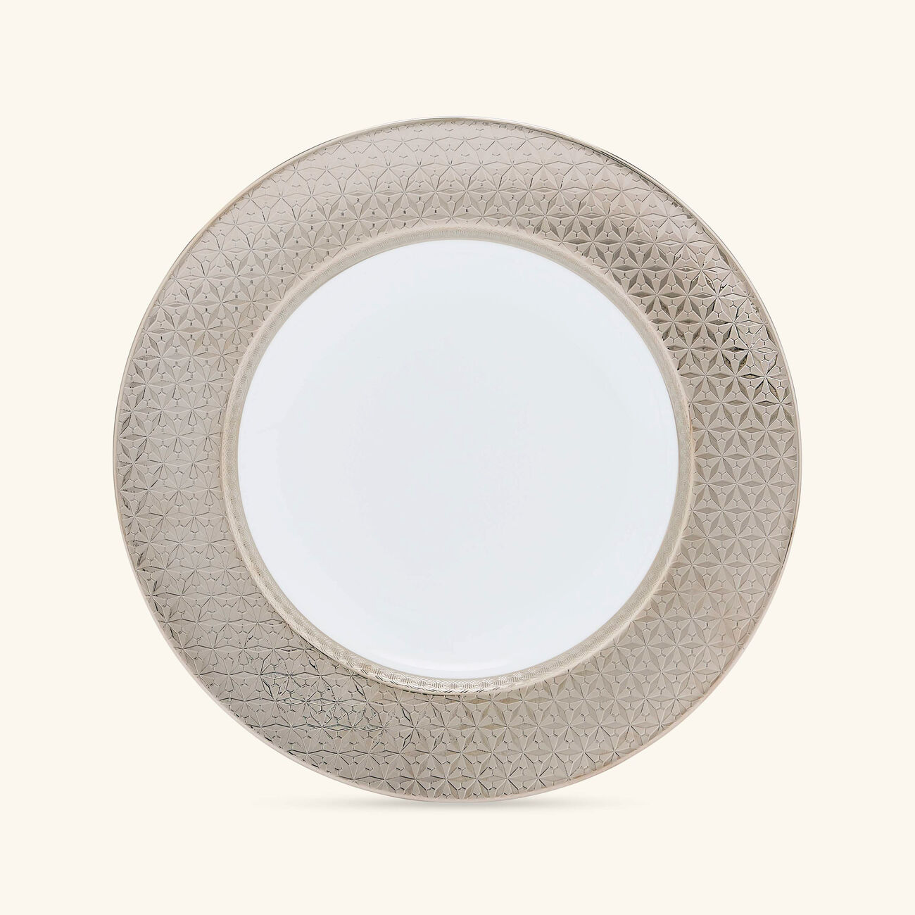 bernardaud divine soup plate round silver 22cm