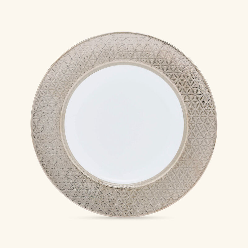 bernardaud divine soup plate round silver 22cm