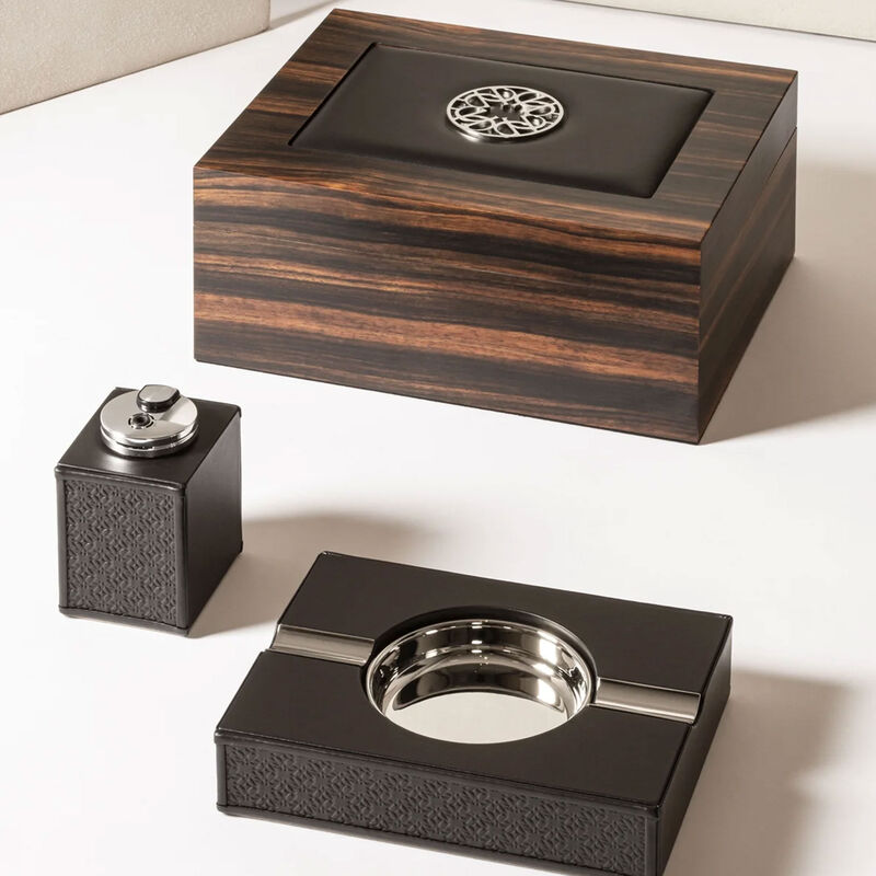 Elie Saab Monogram Ashtray Ebony giobagnara elie saab monogram ashtray ebony