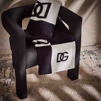 dolce gabbana casa dg logo blanket