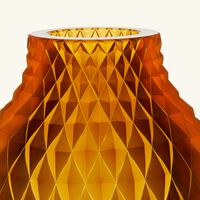 ruckl heroine coco vase round large amber