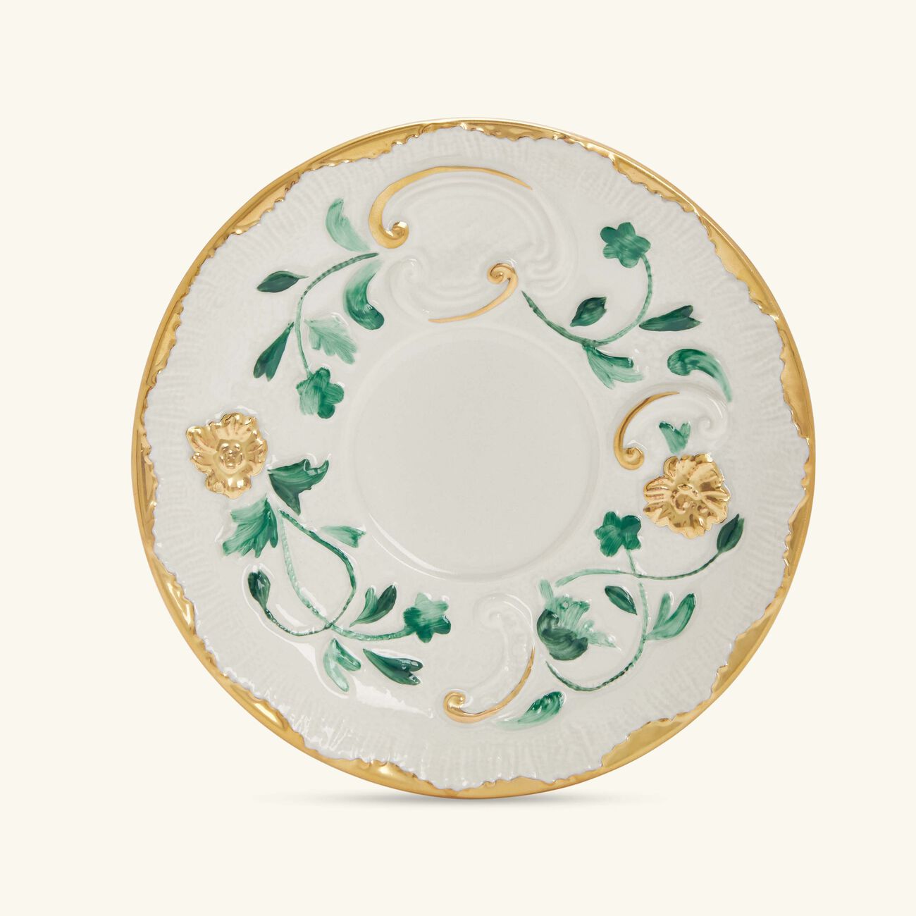 villari taormina tea cup saucer green