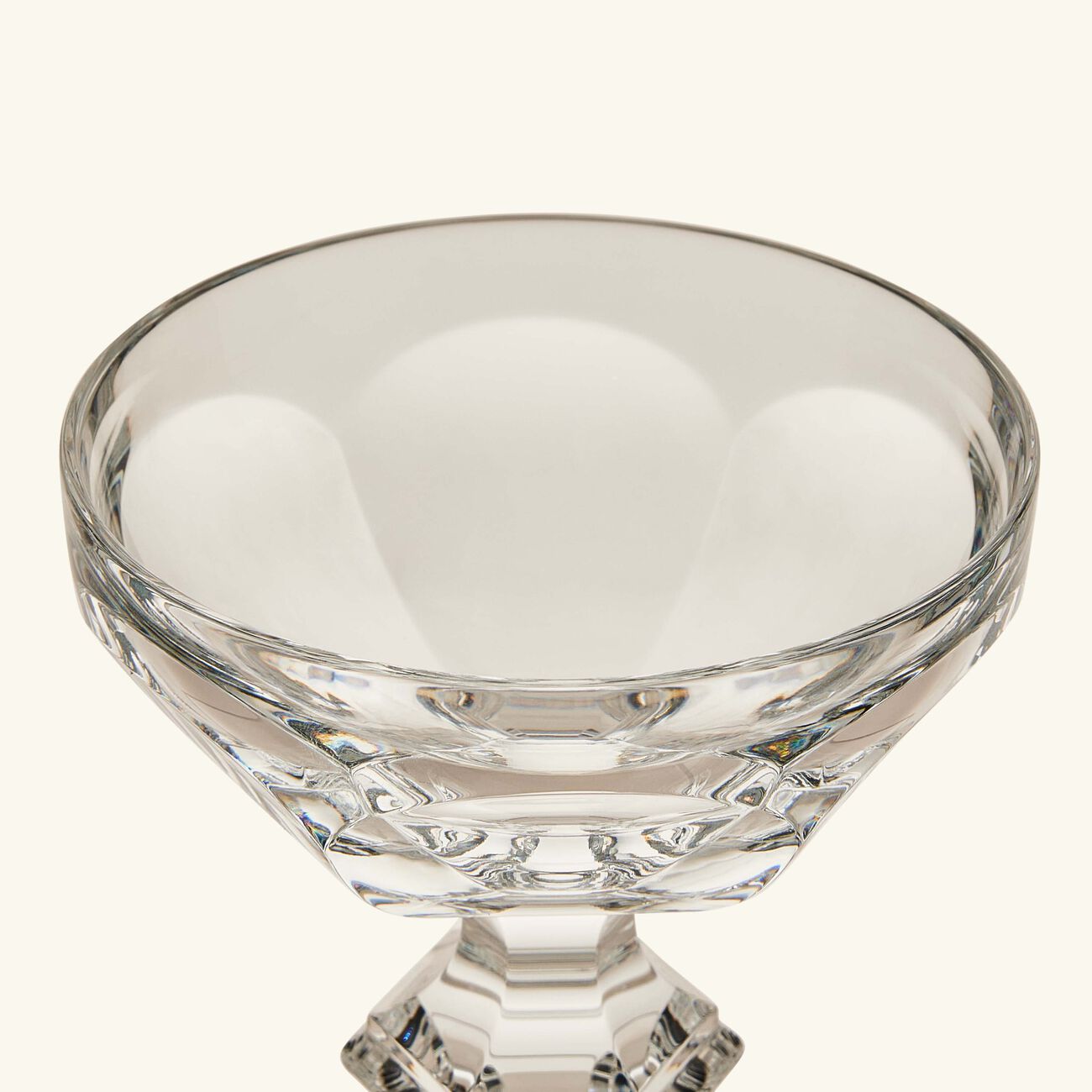 baccarat harcourt 1841 champagne coupe glass clear set of 2
