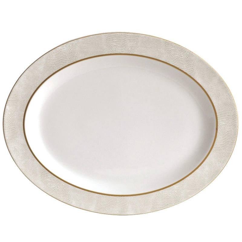 Sauvage Blanc Oval Platter, large