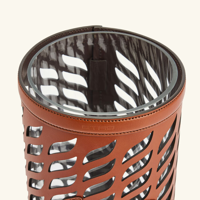 etro drill vase medium brown