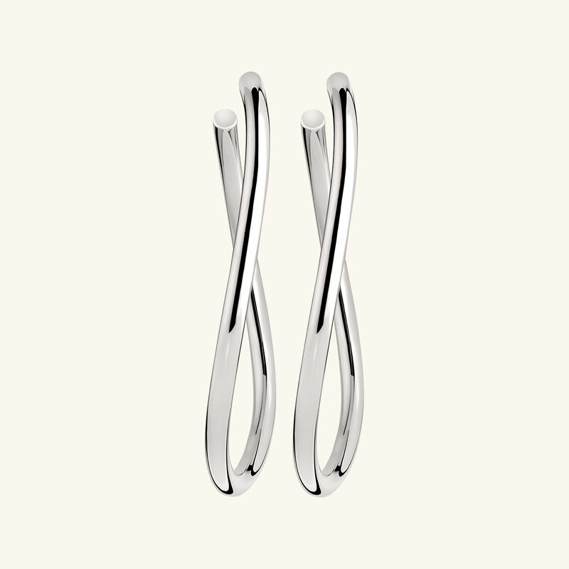 idole de christofle large hoop earrings sterling silver
