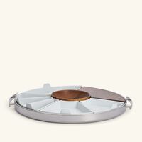 christofle mood party tray large stainless steel