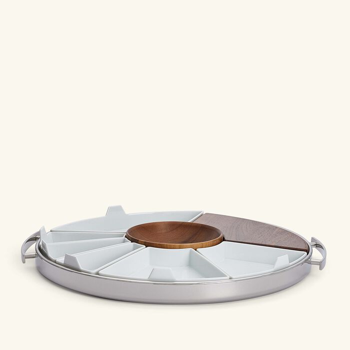 christofle mood party tray large silver